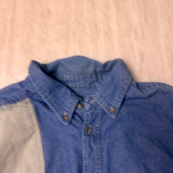 Gander Mountain Guide Series shirt shooting shirt chambray button up denim XLT - Picture 4 of 8